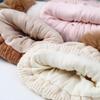 Cute Winter Hats Scarf Set Children Fur Pompom Winter Hats New Warm Knit Beanies