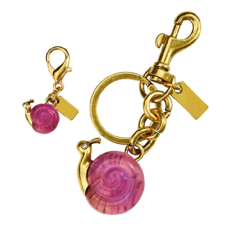 Cute Animal Shaped Key Chain Sturdy Alloy Snail Design Bag Ornament For Purse Organizers Youthful Decorative Item