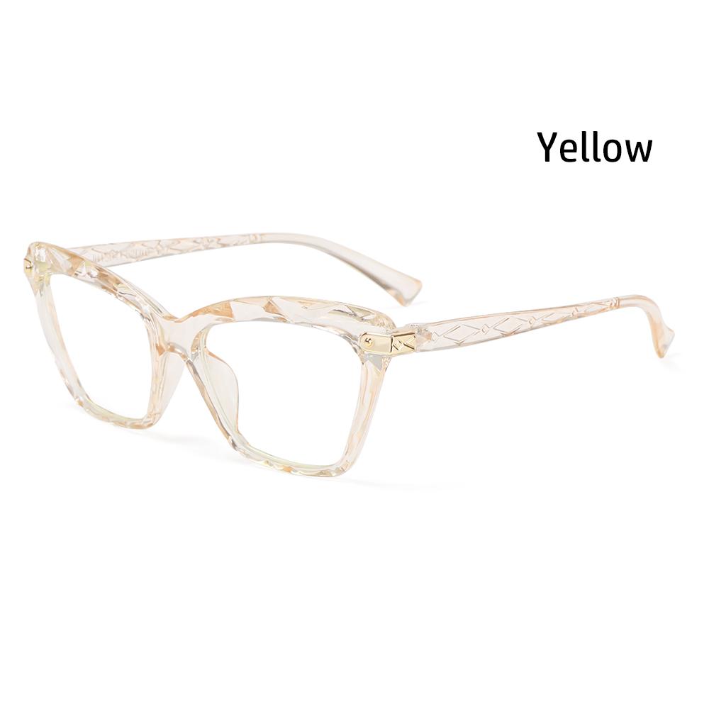 Square Vision Care Oversized Anti-blue Light Glasses Computer Goggles Multi-section Eyeglasses Cat Eye Eyewear
