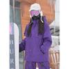 Unisex Windproof Waterproof Insulated Ski Jacket with Hood