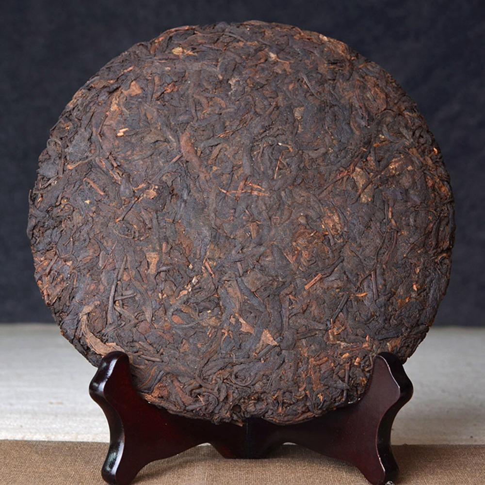 Organic Pu Erh Tea Cake 357g, Menghai Raw Pu erh Fermented Loose Leaf, Herbal Detox Energy Drink