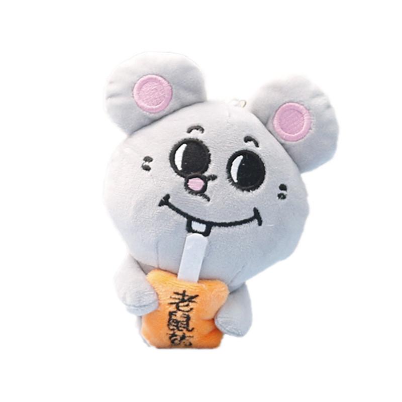 Toy Plush Mouse Keychain Animal Doll Backpack Pendant Cartoon Decoration Kids