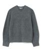 MILLO ARCHIVE Crop Silhouette V-Neck Knit [Charcoal]