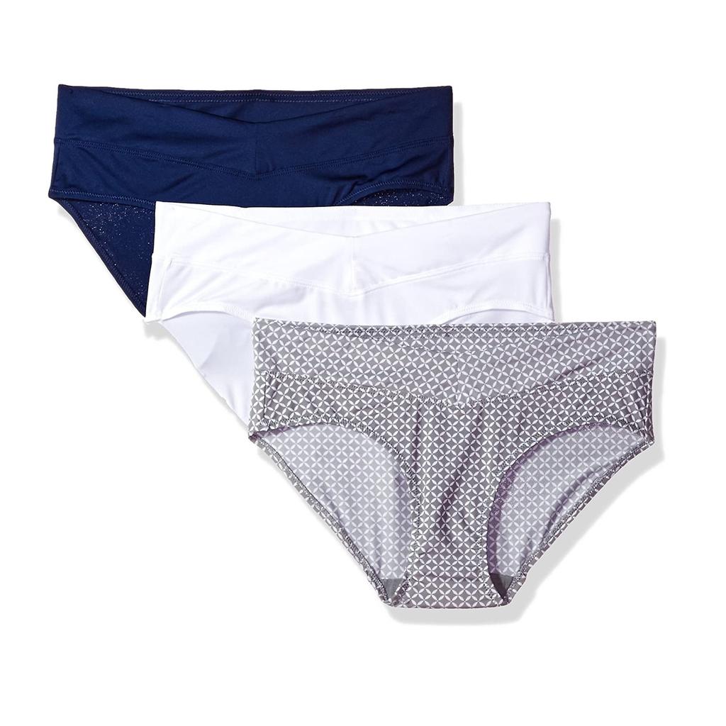 Women's Menstrual Mid Waist Comfortable Breathable Leak Proof Underwear 3PCS