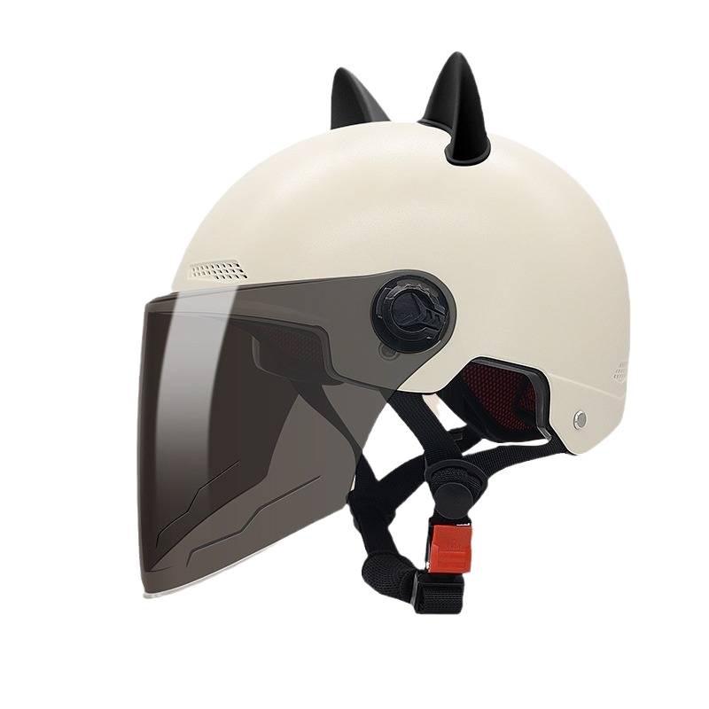 2026 Cat Ear Electric Bike Helmet 3C Certified - Unisex Summer Sun Protection