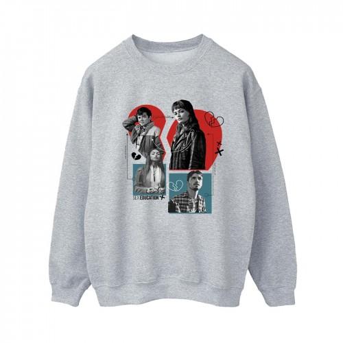 Netflix Womens/Ladies Sex Education Heart Break For All Sweatshirt