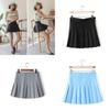 Women's Girls Slim High Waist Pleated Tennis Skirt With Safety Pants For Stylish Comfort