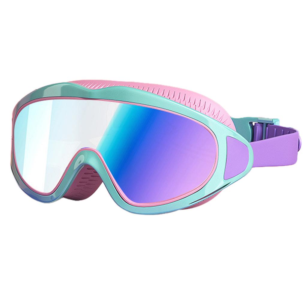 Children Swim Goggles UV Resistant Anti-Fog Transparent Large Frame Swim Glasses Diving Water Eyewears For Water Sport Training