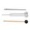 Portable Tuning Fork Set Aluminum Alloy 128hz Tuning Fork with Reflex Hammer for Relaxation