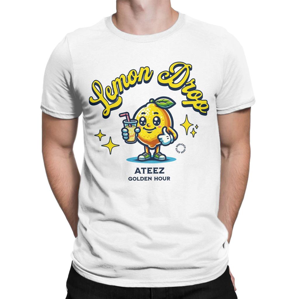 Męska Damska Graficzna Koszulka ATEEZ Lemon Drop 2025 T-shirt 100% Bawełna Golden Hour Part 3 Koszulki Odzież