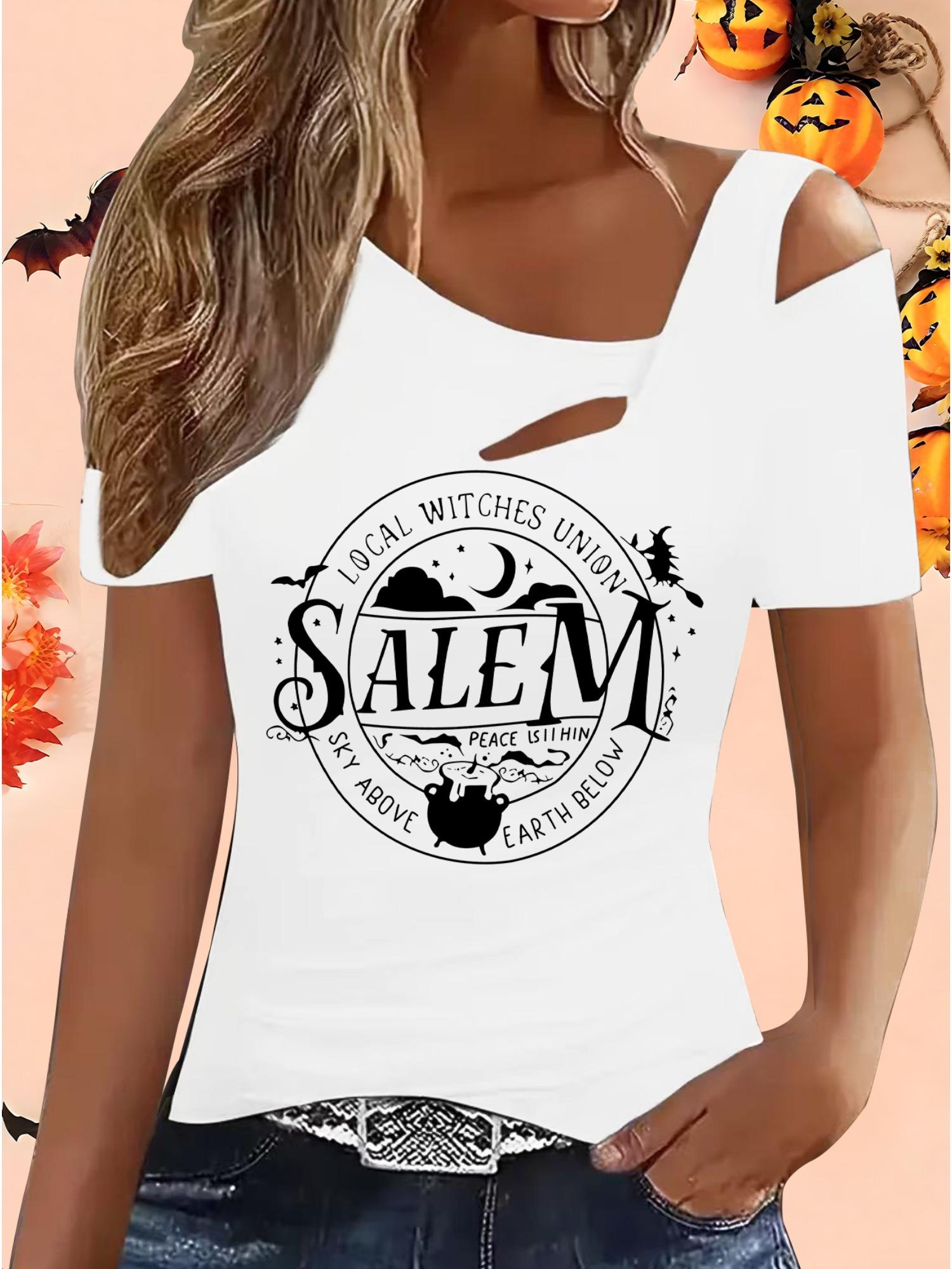 

Женские Свободные Топы Блузки Рубашки Подарок на Хэллоуин и Рождество XXL белый