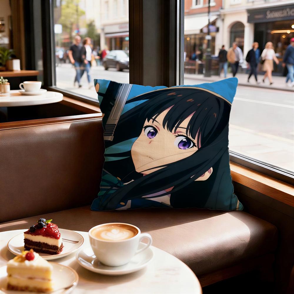 Anime Lycoris Recoil Cushion Cover Decorative Cushions Covers Cover Sofa x Pillow Piece x x Pillowcase