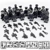 Zk-22 Pcs/set Military Building Blocks Series Black Special Police And Off-road Vehicle Set Small Particles Assembled Minifigure Toy