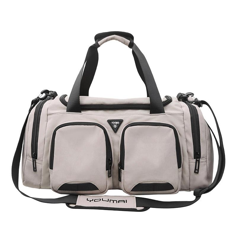 New Short Trip Travel Bag Large Capacity Student Accommodation Duffle Bag Unisex Couple Sports Fitness Bag