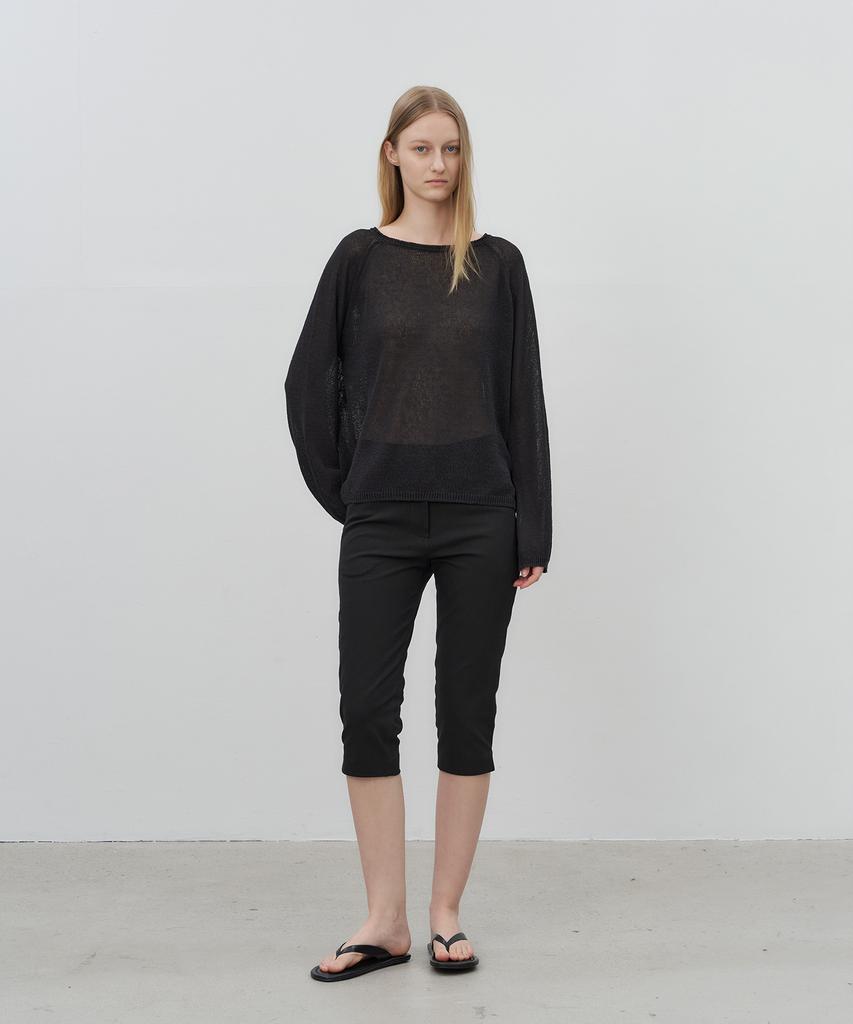 Loteu Linen Fluid Raglan Knit_2 Color
