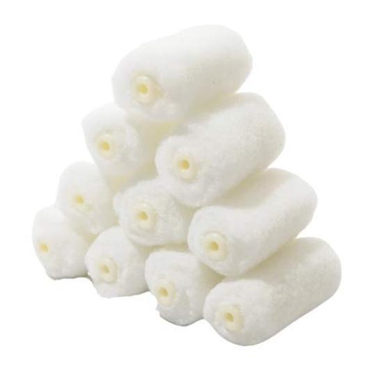 Hakeichi Mini Small Paint Roller Great Value Roller, White, 2-inch, 13mm, 10-Piece Set,