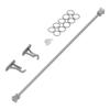 1:12 Scale Dollhouse Curtain Rod High Simulation Vivid Alloy Miniature Curtain Rail Rod for