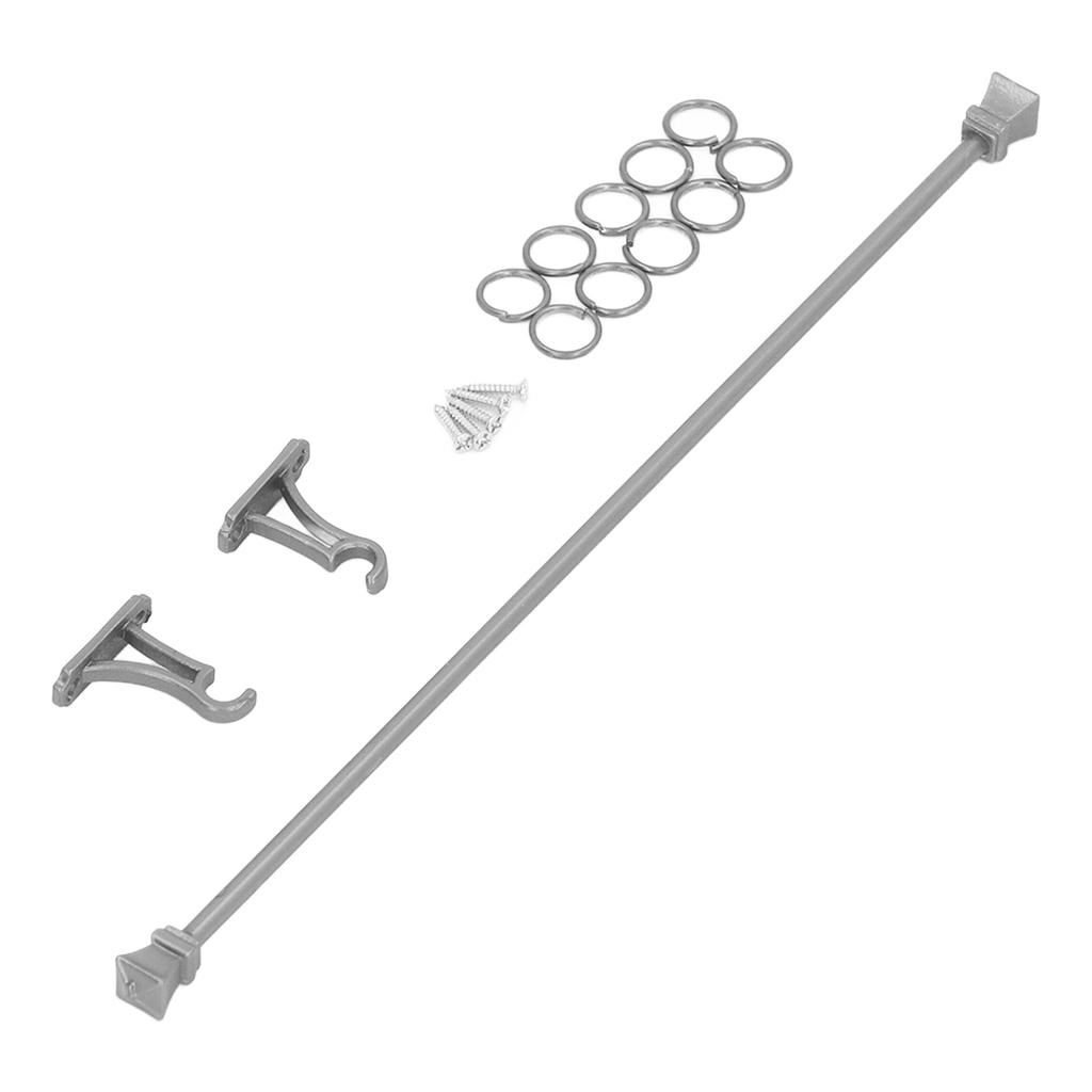 1:12 Scale Dollhouse Curtain Rod High Simulation Vivid Alloy Miniature Curtain Rail Rod for