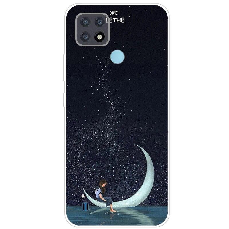 Realme C21 Hülle 6.5'' Klar Silikon Fudnas Weiche TPU Hülle Für Realmi C21 2021 Hülle C 21 Handyhüllen Rückseite RealmeC21 Bumper