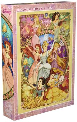 Tenyo (Tenyo) [Made In Japan] 500-Piece Jigsaw Puzzle Disney Princess Beautiful Blooming Maiden (35x49cm) D-500-657, Includes Glue, Spatula, and