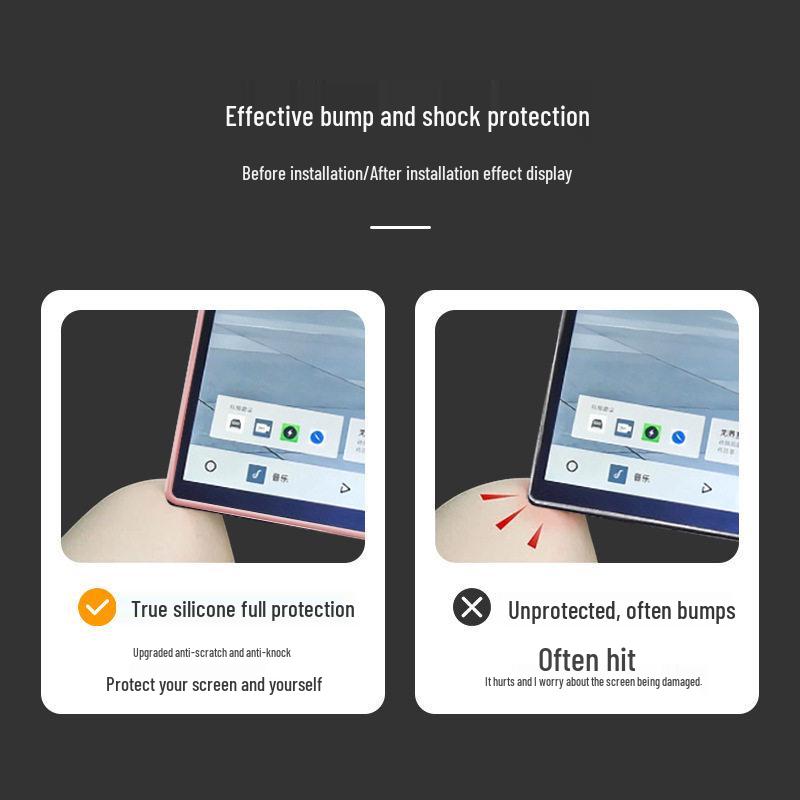 Silicone Case Set for Lynk & Co 07: Screen Protector, Navigation Frame, Rearview Mirror Anti-Collision