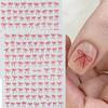 Valentine'S Day 3D Bow Nail Stickers French Minimalist Red Bowknot Designs Self-Adhesive Decals For Diy Nail Decor Itemations