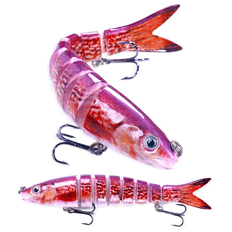 Cebo falso de pesca Luya, cebo de múltiples secciones, 16 colores, 13 cm, 18 g, cebo duro biónico de múltiples secciones