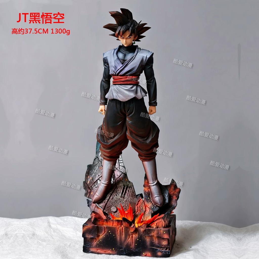 JT Studio JT096(new) Dragon Ball Goku Black (Zamasu) 37cm Statue, Super Saiyan Rose PVC Anime Figure, Collectible Display Model