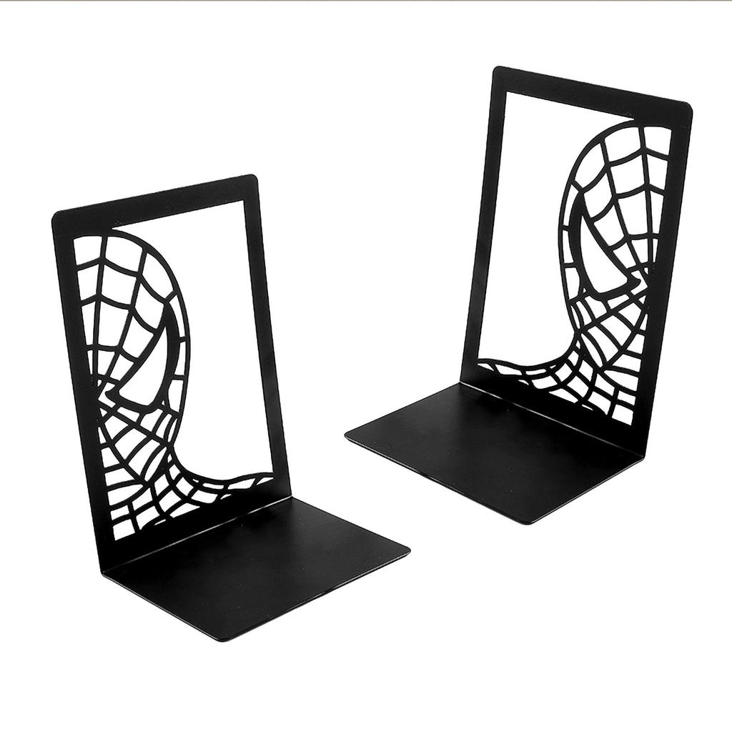 Tree Shadow Skull Metal Bookends - Student Reading Supplies, Retro Hollow Design
