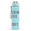 1PC Weekends Coffee And Hockey Text 750ml Color Plastic Sports Water Bottle Leakproof Flip Straw Lid Suitable for Sports Office Home Use