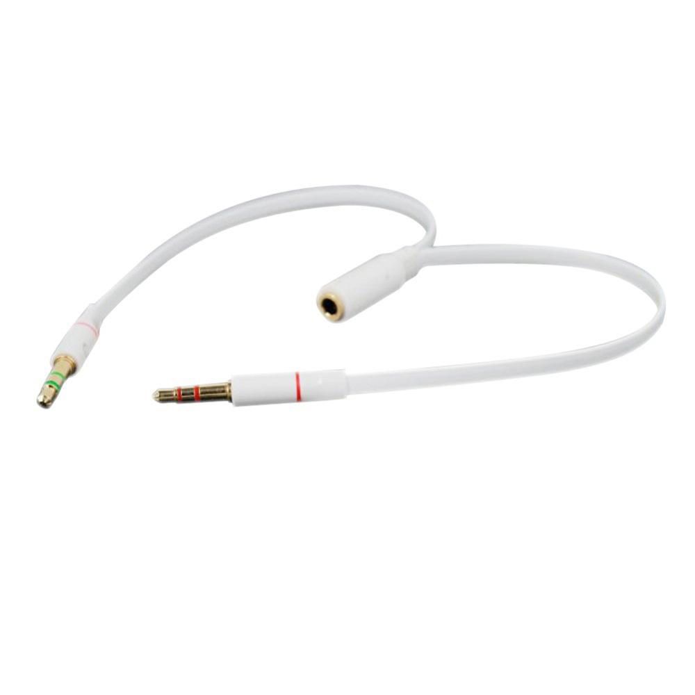 Connected Cord 1 Female to 2 male Micphone 3.5 mm Audio Cable Y Splitter Adapter