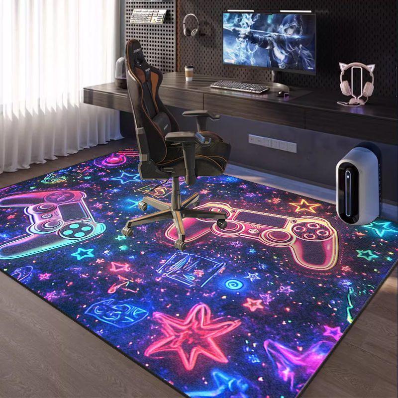 

Luxury Bedroom Esports Chair Carpet Decoration Home Floor Children s Play Non-slip Rugs 160x230 Lounge Game Handle Mats Washable 100*160cm