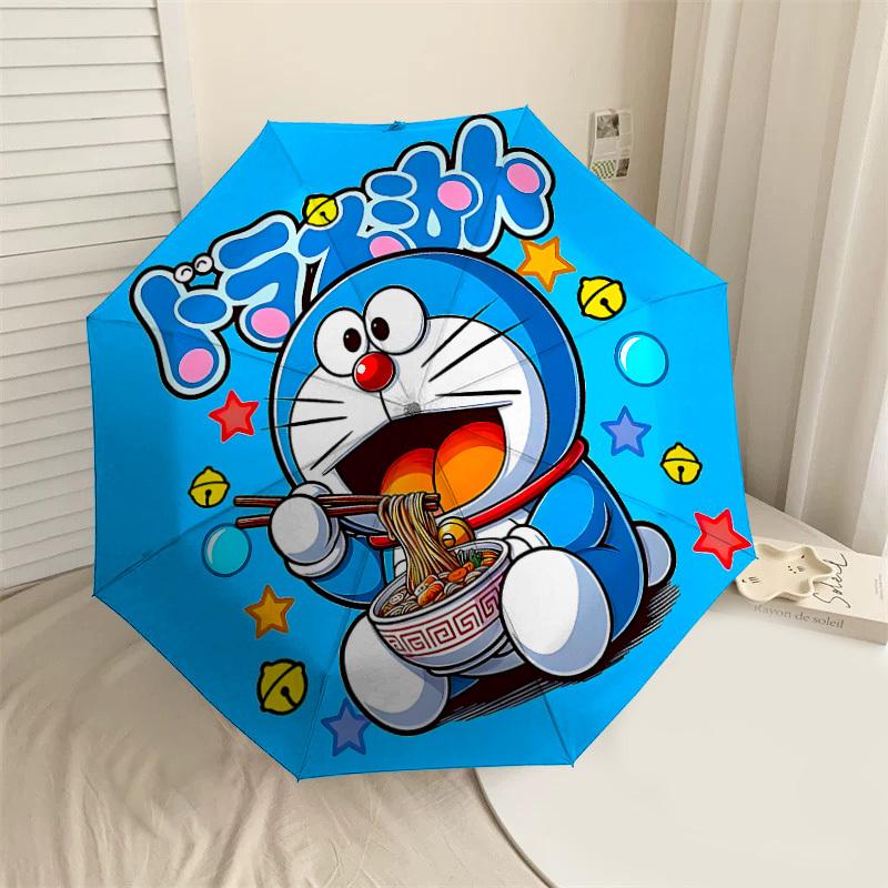 

1PC Doraemon noodles Umbrella-8-Rib Reinforced, Automatic Open, Lightweight & Durable, Cute Fashion Accessory for Outdoor-P2694