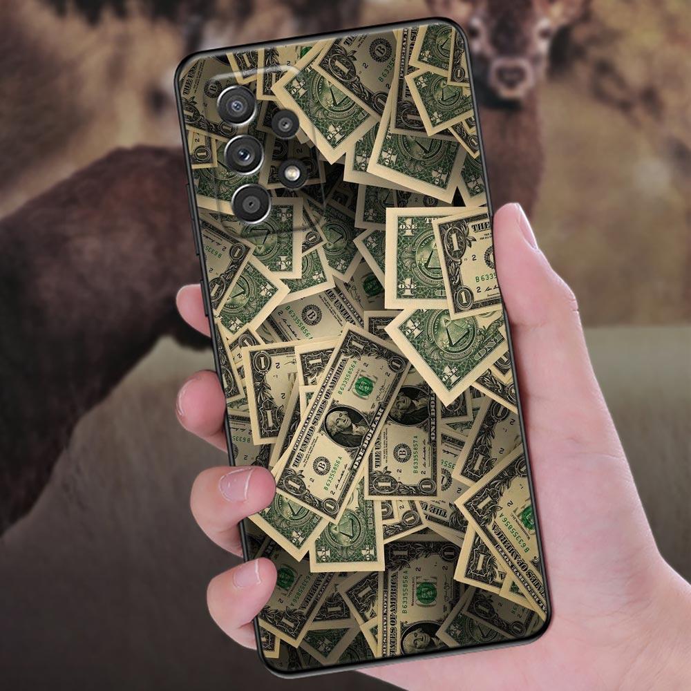 Cash Dollars Picture Printing Phone Case For Samsung Galaxy A57 A56 A37 A55 A36 5G A26 A54 A52 A35 A34 A25 A17 A16 A15 A07 Cover