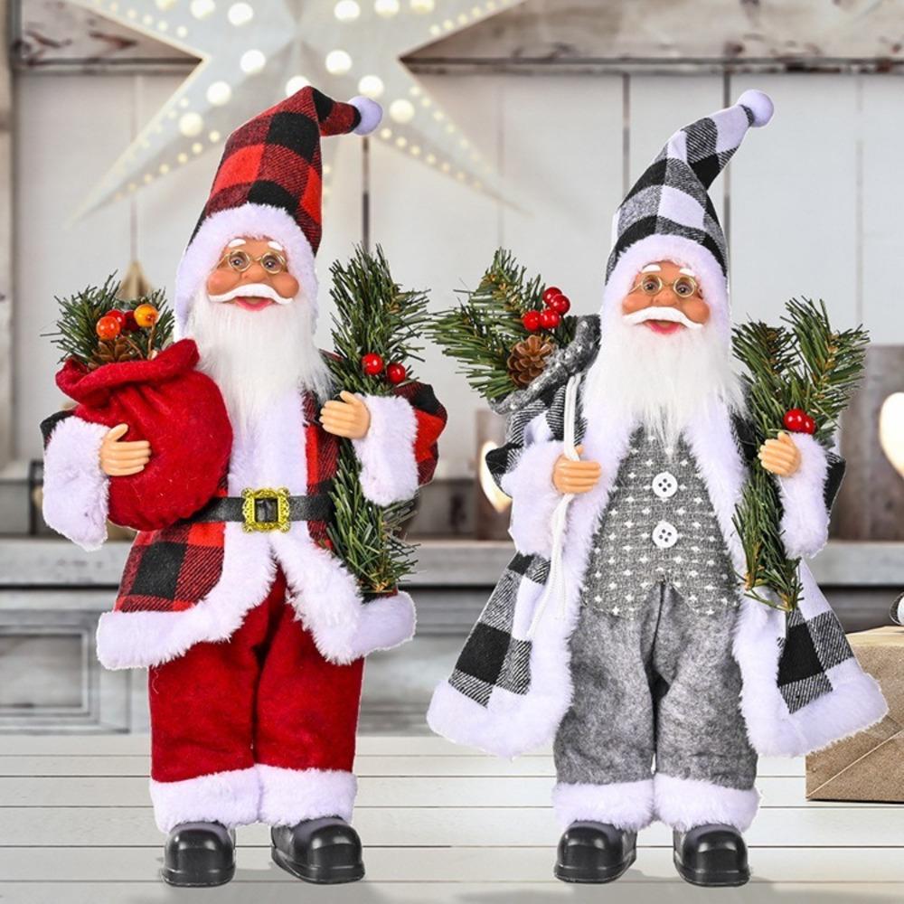 Santa Claus Doll Christmas Decoration for Home 30cm Santa Claus Doll Navidad Party Decor Xmas Ornaments New Year Gift