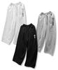 Damiswi Cross Wide One-Pleat Sweatpants_Black