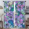 Modern Living Room Curtains for Camera Flower Partition Shades Blackout Curtain Tulle for Bedroom Curtains 2 Pieces Kitchen Home