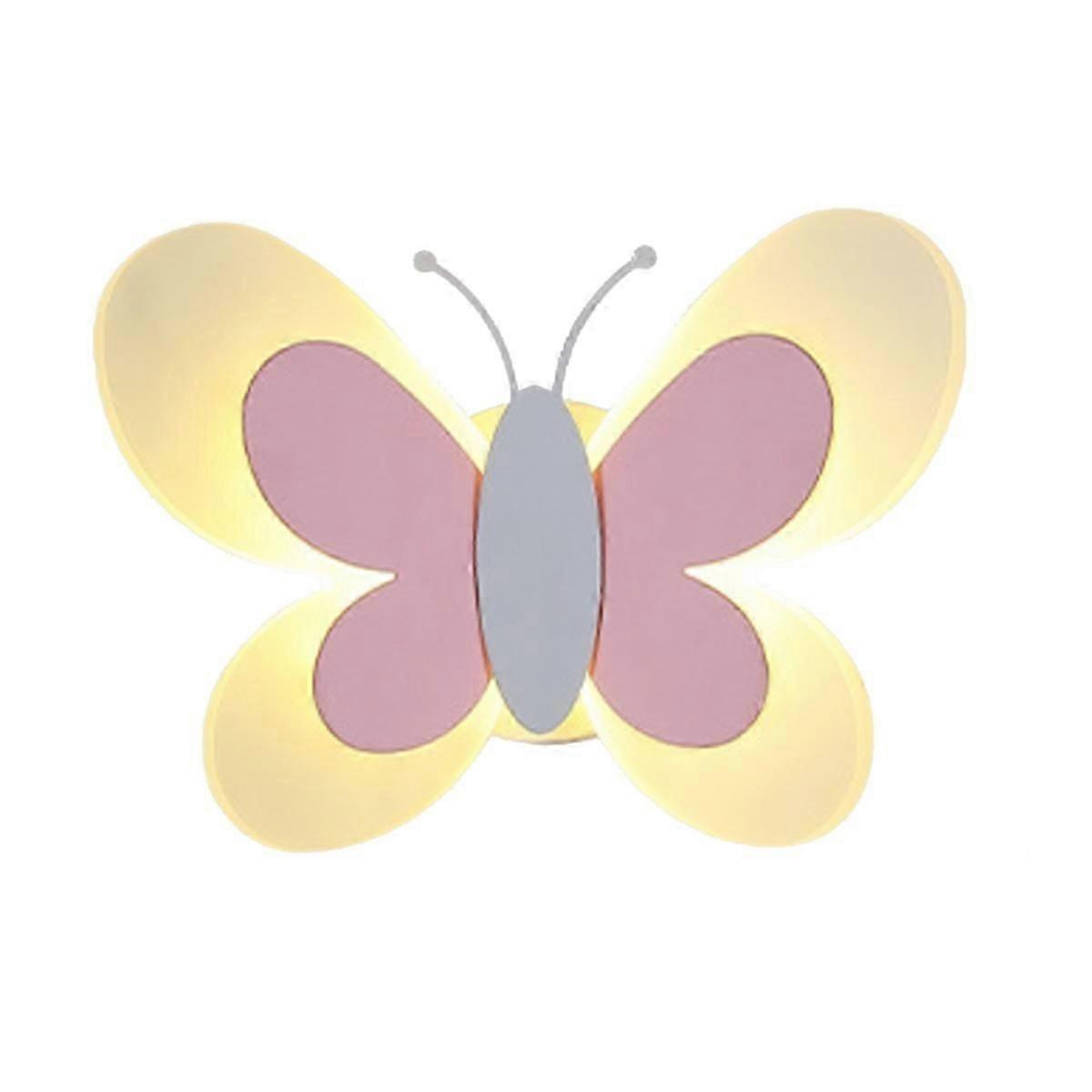 Bērnu guļamistabas lampa, moderna tauriņa sienas