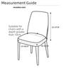Elastic Spandex Stretch Chair Cover Stretch Jacquard Jacquard Chair Cover  Kitchen