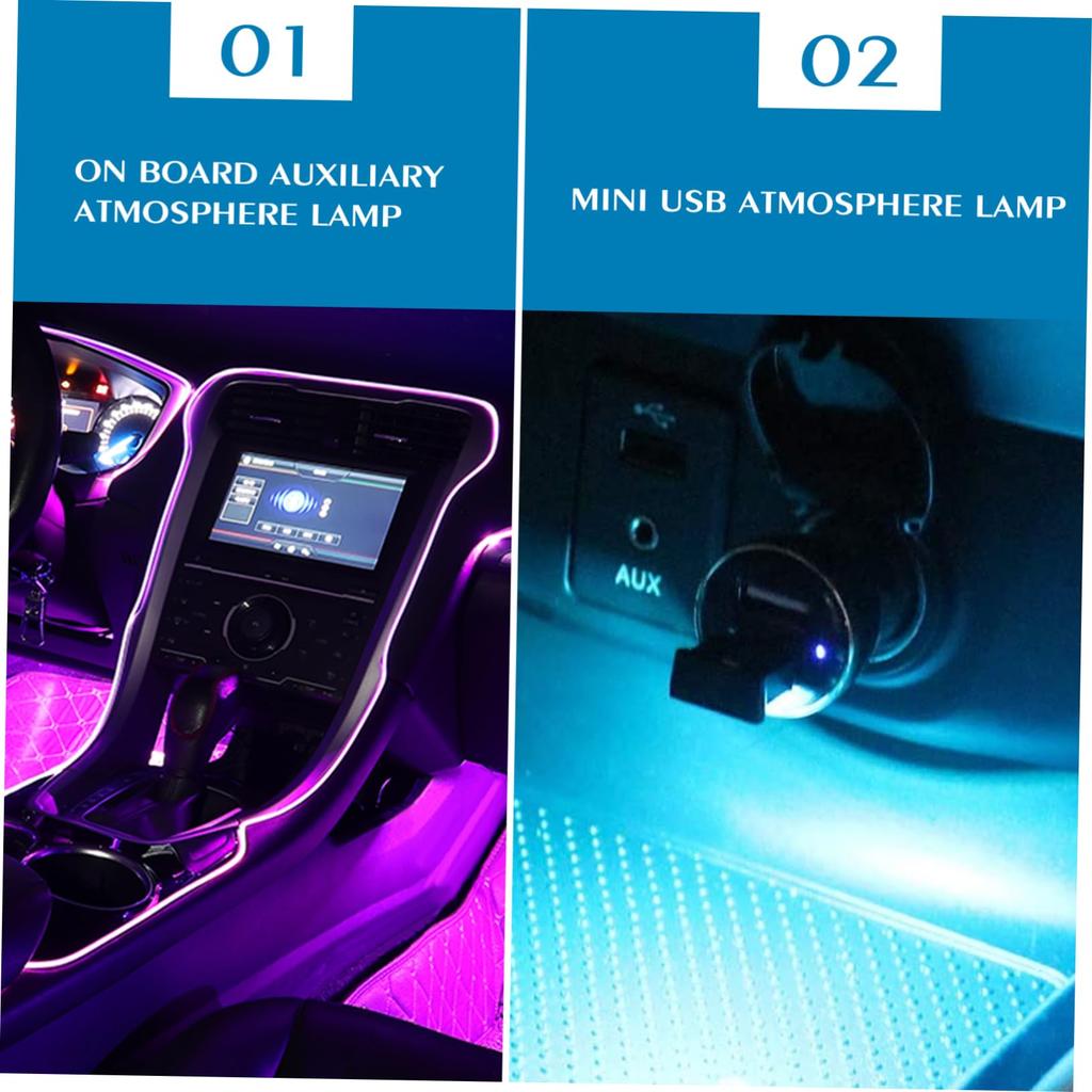 MOLUCKFU Ambient Light, Car Decoration, Accessories, Car Light, LED Lamp, Car Atmosphere, Light, LED
