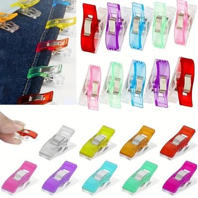 Sewing Clips for Fabric and Quilting - Plastic Clips Fabric Clips Quilting Clips Quilt Clips for Sewing Magic Clips
