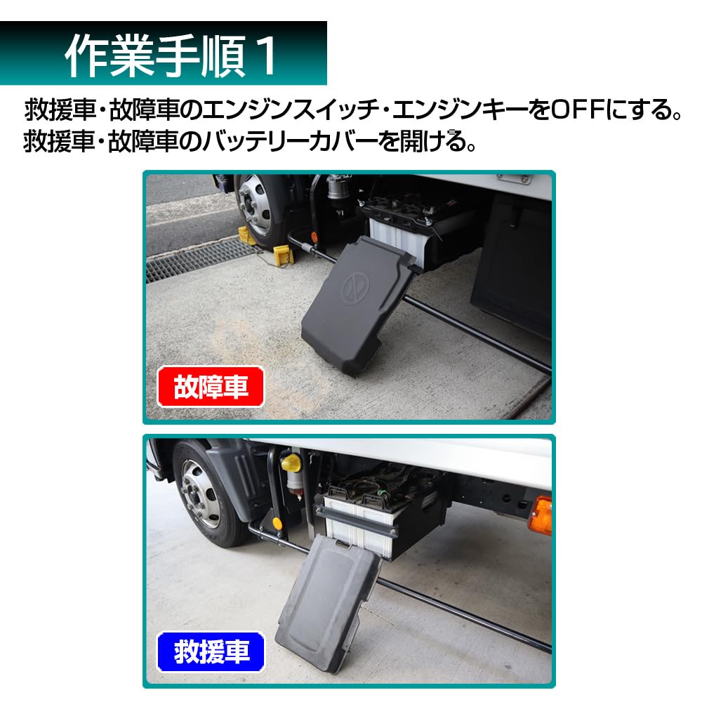 Cablu de pornire Meltec BT-12 pentru mașini diesel până la camioane mici DC 12V/24V 100A 3,5m Roșu/Negru