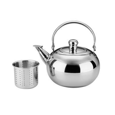 Czajnik ze stali nierdzewnej Czajniczek z filtrem 1,6 L do kuchni, na kemping, metalowy zaparzacz Czajniczek Czajnik na wodę, kawę