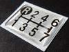Tuningfan Shift Pattern Emblem for Manual Transmission Vehicles Super Big 7-Speed (Giga, Great, Dolphin, Profia, Sam, Quon)