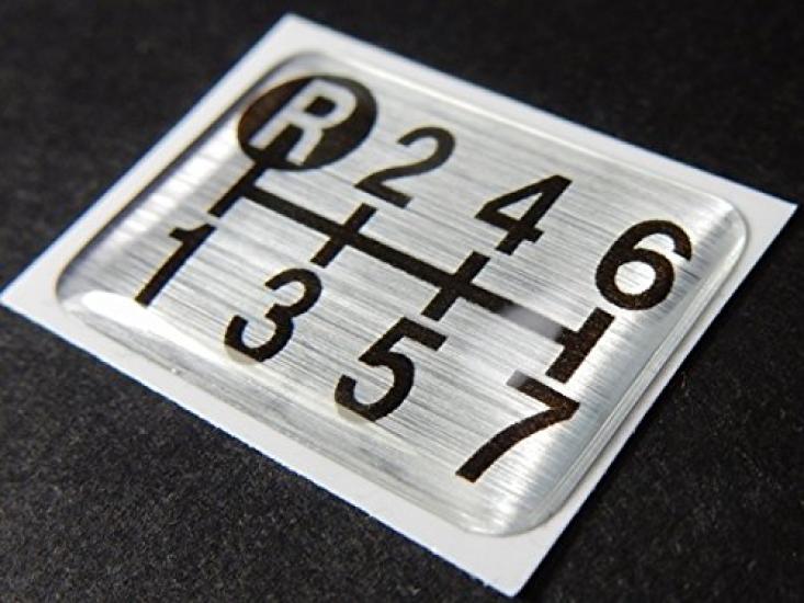 Tuningfan Shift Pattern Emblem for Manual Transmission Vehicles Super Big 7-Speed (Giga, Great, Dolphin, Profia, Sam, Quon)