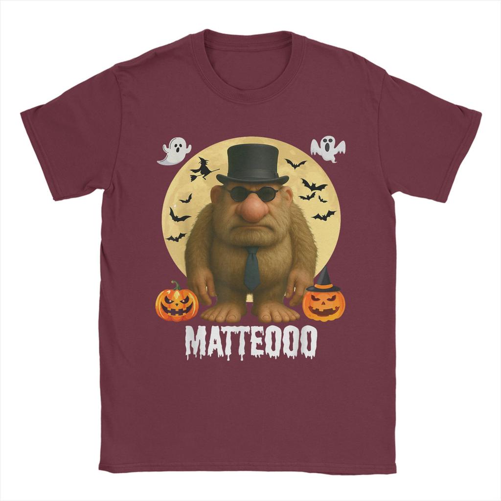Matteo Mateo Matteooo Italienischer Hirnfäule Meme Halloween T-Shirt Für Mann Sommer T-Shirts Rundhals Harajuku T-Shirt Kleidung