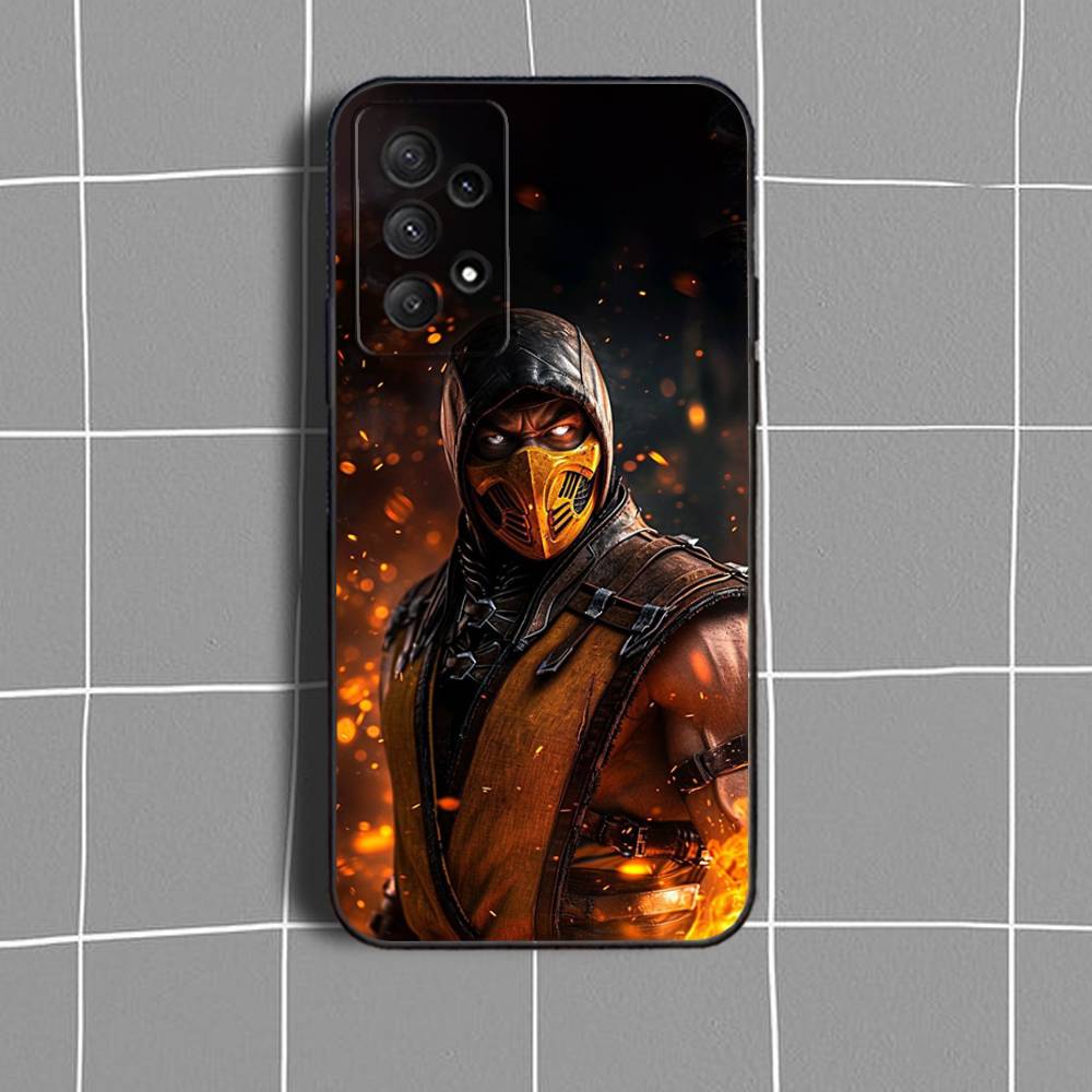 Mortal K-Kombat Game  Phone Case For Samsung Galaxy A73,31,32,72,41,53,52,71,22,5G,Note,J7,8,9 Soft Black Cover