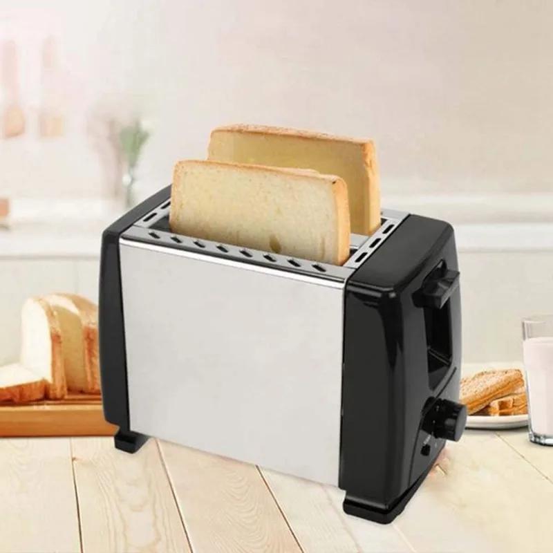 750w Electric 2-piece Household Toaster With Removable Bread Crumb Tray, 6-speed Toast Set For Baking Puff Waffles, Etc.