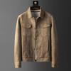 2024 Men's High-Quality Suede Lapel Jacket – Comfortable, Loose, Casual Workwear for Autumn