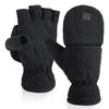 Warme Handschuhe für Männer und Frauen Fleece Fleecehandschuhe Halbfinger Schreiben To-Go Radfahren Paar Fotografie Winterhandschuhe